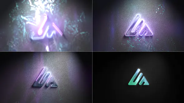 墙上霓虹灯标志Wall Neon Logo-AE模板