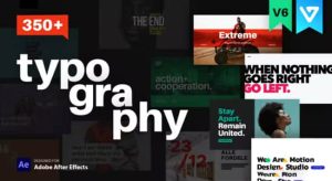 350种视频媒体广告宣传设计字幕条标题动画V6.1 Essential Titles and Lower Thirds