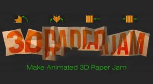 纸张折叠翻转MG动画制作 3D Paper Jam 1.2.1 + 使用教程