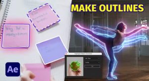 AE模板脚本-物体边缘线条描边高亮显示特效动画 Highlight Object