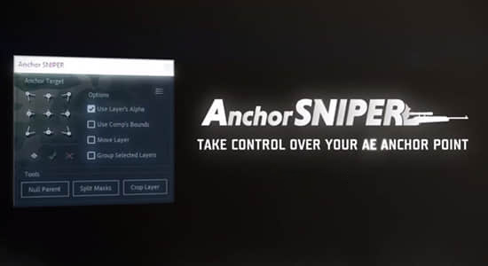 图层锚点中心点位置快速对齐排列工具 Anchor Sniper v1.0 + 使用教程