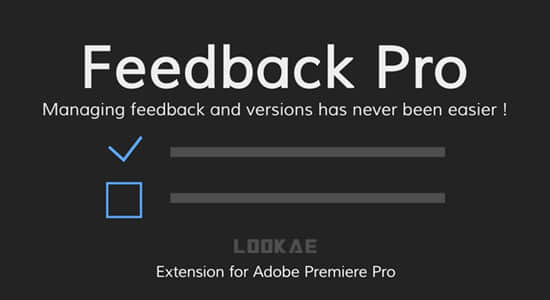 工程时间线序列管理注释反馈修改工具 Feedback Pro v1.0