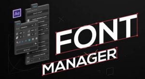英文字母书写MG动画 Font Manager 2.0.1 + 使用教程