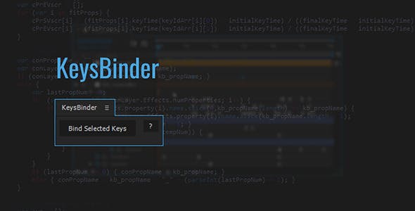 一键快速整合简化关键帧整体控制工具 KeysBinder v1.05