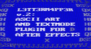 【英文】ASCII文本乱码艺术视频映射特效AE插件 L3tt3rM4pp3r2 V2.0 Win/Mac