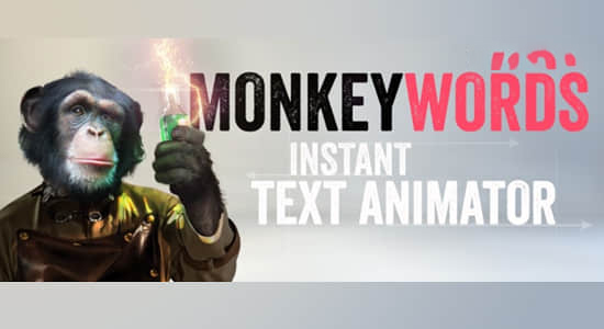 文字标题自动排版快速生成动画 MonkeyWords v1.00 + 使用教程