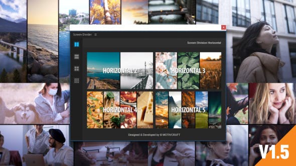 视频分屏多画面网格组合动画 Multi Screen Split Divider Extension V1.5