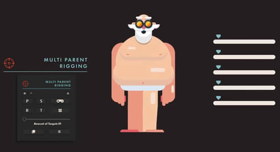 人物角色绑定多属性控制工具 Multi Parent Rigging v1.4.4