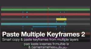 多图层关键帧拷贝复制粘贴AE脚本 Paste Multiple Keyframes 2.0.9