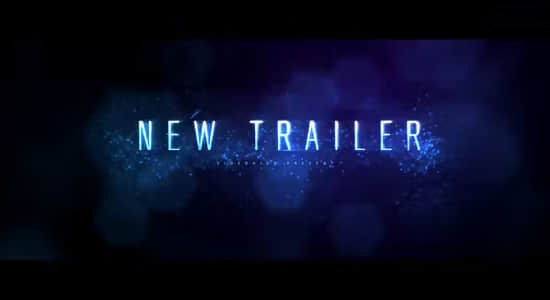 AE模板-震撼粒子电影预告片文字标题片头 Plasma Trailer Title
