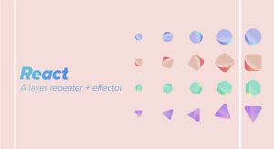 图层复制克隆排序随机衰减动画效果AE脚本 React v1.5.0+使用教程