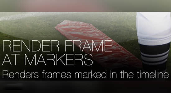将标记处画面另存为静帧图片 Render Frame at Markers v1.93