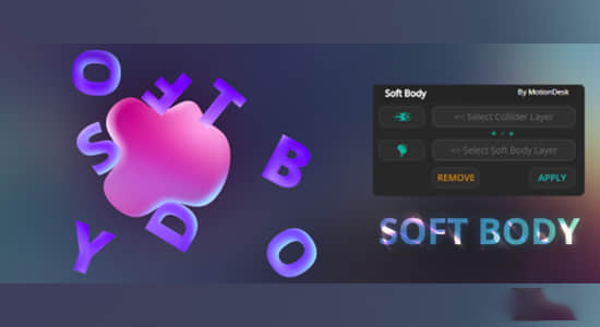 创建带有碰撞的弹性柔体对象 Soft Body v1.2