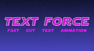 根据音频自动生成快闪文字标题动画 Text Force v1.1.3 + 使用教程