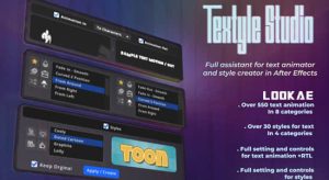 多样式风格化文字标题动画生成工具 Textyle Studio v1.2 Win/Mac + 使用教程