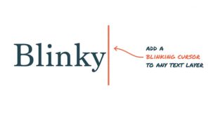 一键给文本添加闪烁的打字光标动画 Blinky 1.3