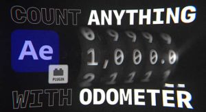 【英文】精美字母数字滚动翻转动画AE插件 Odometer V1.1 Mac/Win+使用教程