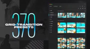 AE脚本-370个画面网格分割切换转场过渡预设 Grid Transitions
