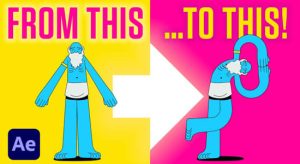 【英文】图形弯曲摇曳MG动画制作AE插件 Bendio 1.0.1 Win/Mac