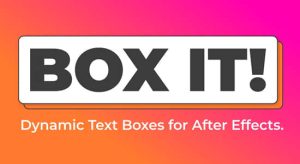 AE脚本-自适应底栏边框文字标题动画 Box It! v1.0+使用教程