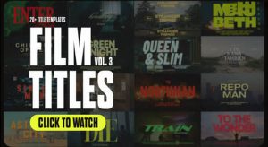 【英文】20组电影文字标题排版视觉设计 Tropic Colour – Film Titles Vol.3