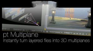 PSD图层分层Z轴位置动画控制AE脚本 pt_multiplane v2.86 ＋ 使用教程