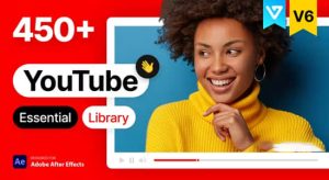 AE脚本-450个时尚网络社交媒体LOGO标题排版包装宣传动画 YTB Essential Library V6