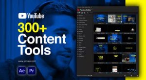 AE/PR脚本-300组视频社交媒体图文元素包装动画预设 YTB Content Tools