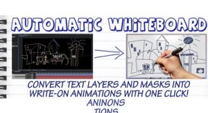 AE脚本-自动创建手写描绘动画 Automatic Whiteboard v1.2