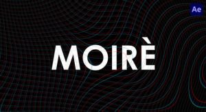 AE脚本-视频摩尔纹视觉特效 Moiré V1.6+使用教程