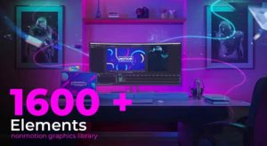 PR脚本-1600个动态图形文字标题LOGO自媒体视频包装展示动画预设