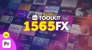 PR脚本-1565个社交媒体文字标题排版视频转场叠加特效调色分屏预设 Gal Toolkit V3.1
