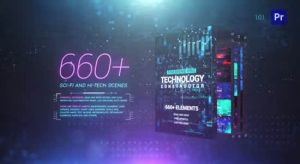 PR脚本-660个科技感HUD信息线条图形UI界面元素动画预设 V2.5