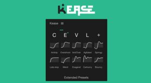 关键帧缓入缓出曲线调节控制操作AE脚本 Kease v1.2.8 Win/Mac+使用教程