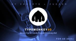 AE脚本-真实三维立体文字标题排版空间翻转组合动画 TypeMonkey3D v1.0.0+使用教程